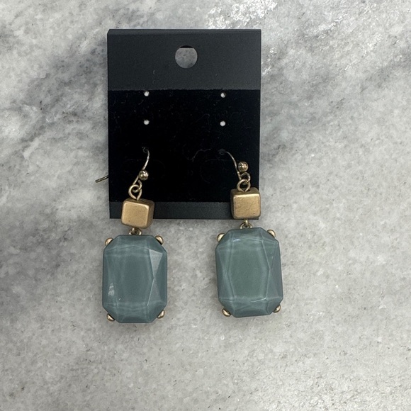 Jewelry - Gold and Blue Stone Earrings